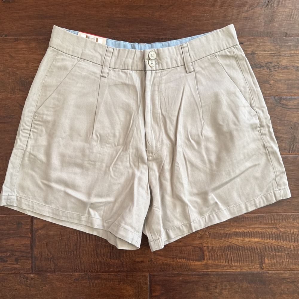 Jachs Girlfriend Ladies' Pleated Chino Shorts‎ Tan Size 8 NWT